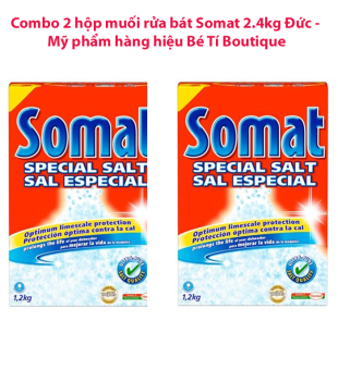 Bộ 2 hộp muối rửa bát Somat 2.4 kg  