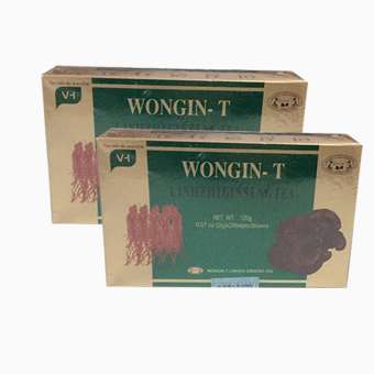 Bộ 2 Hộp Trà Sâm Linh Chi Wongin-T hộp 120g ( 60gói x 2g )