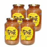 Bộ 4 hũ trà mật ong chanh đào hàn quốc 1kg