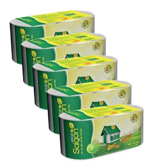 Bộ 5 lốc giấy vệ sinh Sài Gòn Eco 2 (5x2 cuộn)  