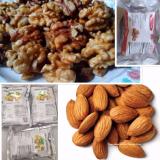 Combo 2 - Nhân hạnh nhân rang nguyên vị California 500g & Nhân hạt óc chó Jumbo Hartley California 500g