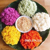 Combo 5 màu bột tạo màu tự nhiên (lá nếp, gấc, cẩm tím, dành, dền)