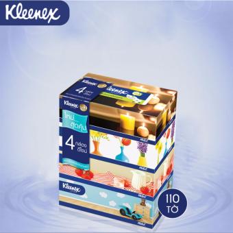 Giấy hộp Kleenex Room Design 2 lớp x110 tờ/ 1 hộp  