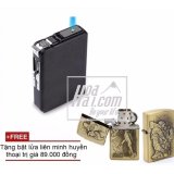 Hộp đựng thuốc lá kiêm bật lửa khò jd hoahai.com + tặng bật lửa lol