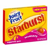 Kẹo cao su Starburst Juicy Fruit không đường vị trái cây