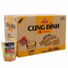 Mì ly ăn liền cung đình gà hầm thùng 24 ly x 65g