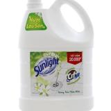 Nước lau sàn Sunlight Cif hương hoa thiên nhiên can 3,6kg trắng Bách Hóa Giá Sỉ Tiến Dũng