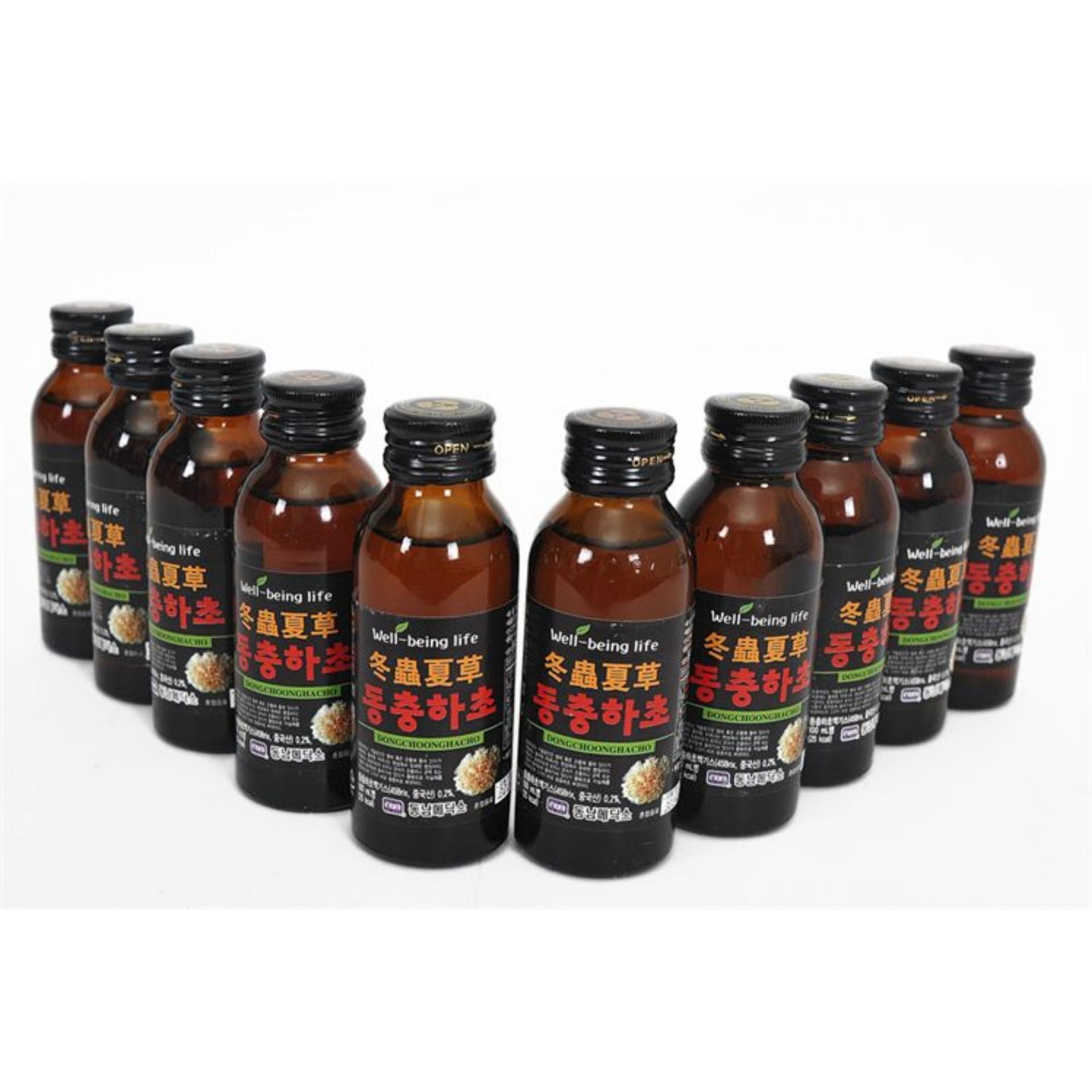 Nước uống đông trùng hạ thảo hàn quốc dạng chai