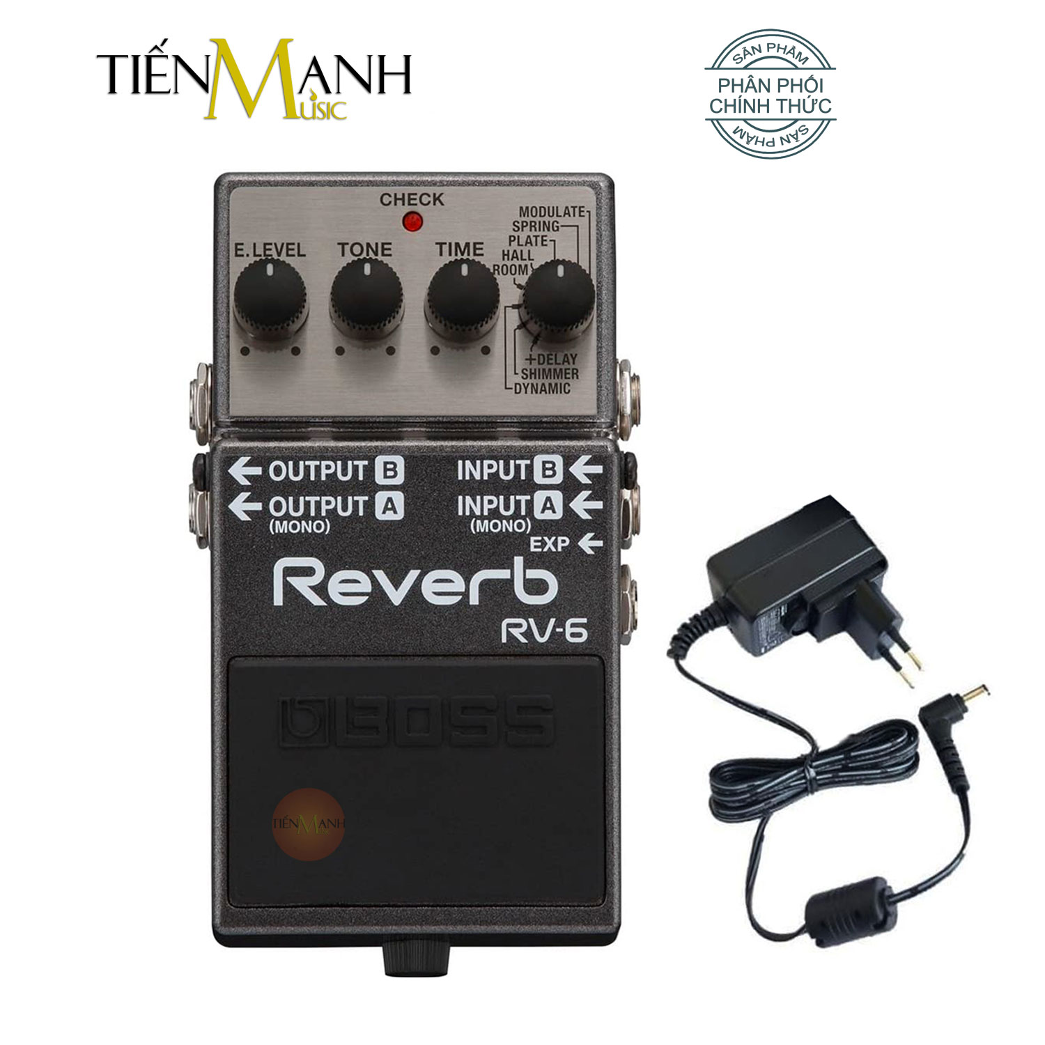 Phơ guitar boss rv-6 reverb graphic equalizer - bàn đạp fuzz pedals effects rv6