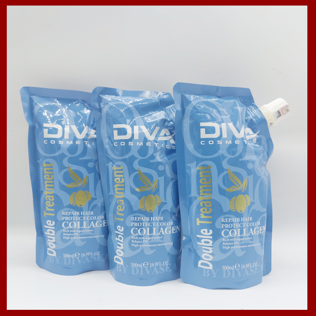 Kem hấp tóc, dầu ủ tóc Diva phục hồi tóc hư tổn mềm mượt tóc 500ml hàng chính hãng, hấp ủ tóc Diva đang trong chương trình khuyền mãi tết - Hair Cosmetics 909