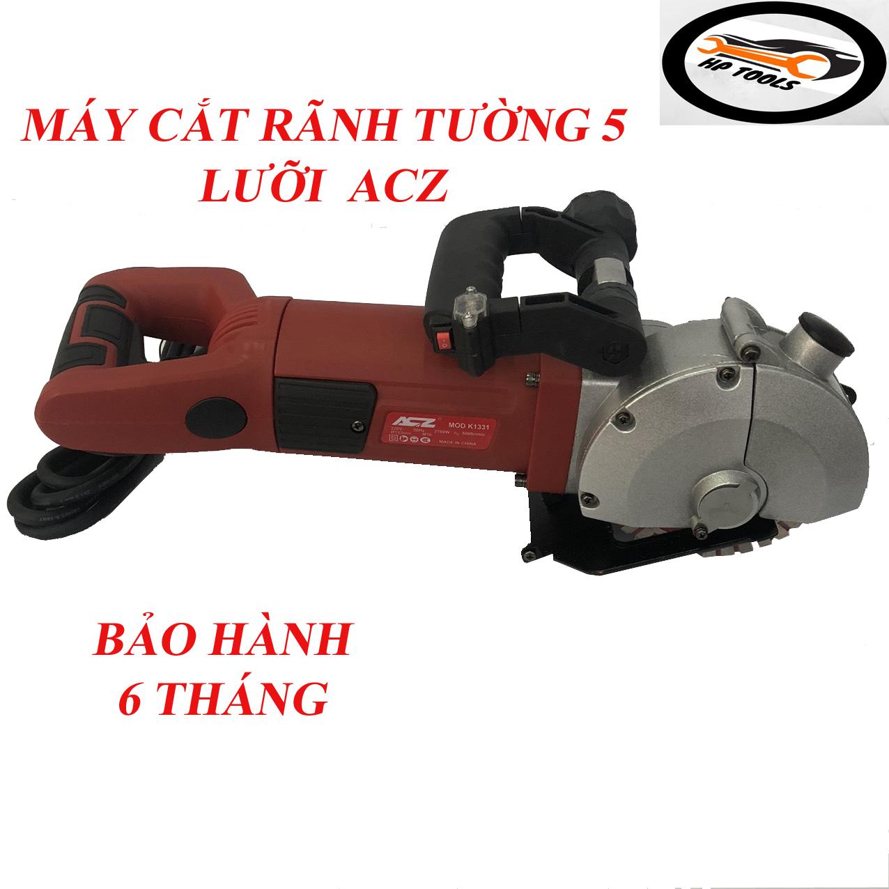 Máy cắt rãnh tường 5 lưỡi acz k1331-công suất 2700w-hàng chính hãng-đầy đủ phụ kiện-bảo hành 6 tháng
