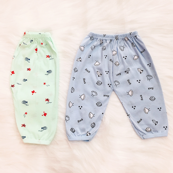 Quần chục dài cotton cho bé trai và bé gái 2-10kg chất vải đẹp mềm mịn bé mặc mát co giãn thoải mái BBShine – QVN001