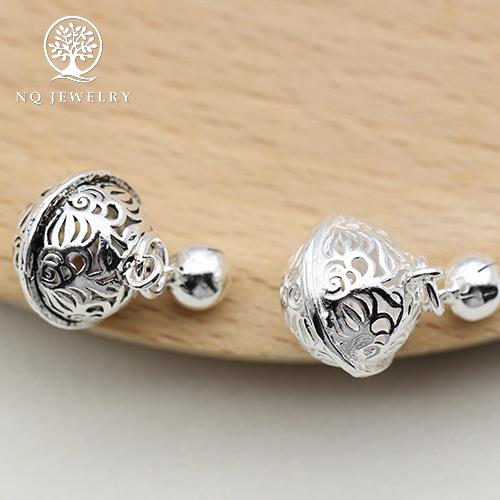 [HCM]Charm bạc hình chuông mặt treo - NQ Jewelry