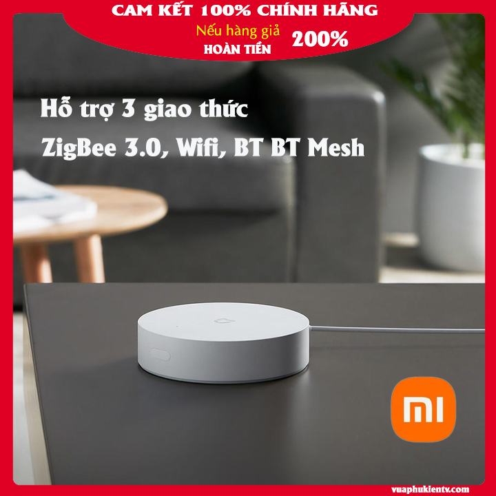 Bộ Điều KhiểnTrung Tâm Xiaomi Mijia Getway 3.0 tích hợp Bluetooth và Apple Homekit phiên bản 2020 - chuẩn Zigbee 3.0