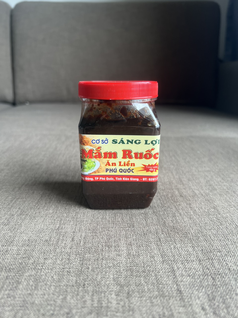Mắm ruốc ăn liền sáng lợi hộp 400gr
