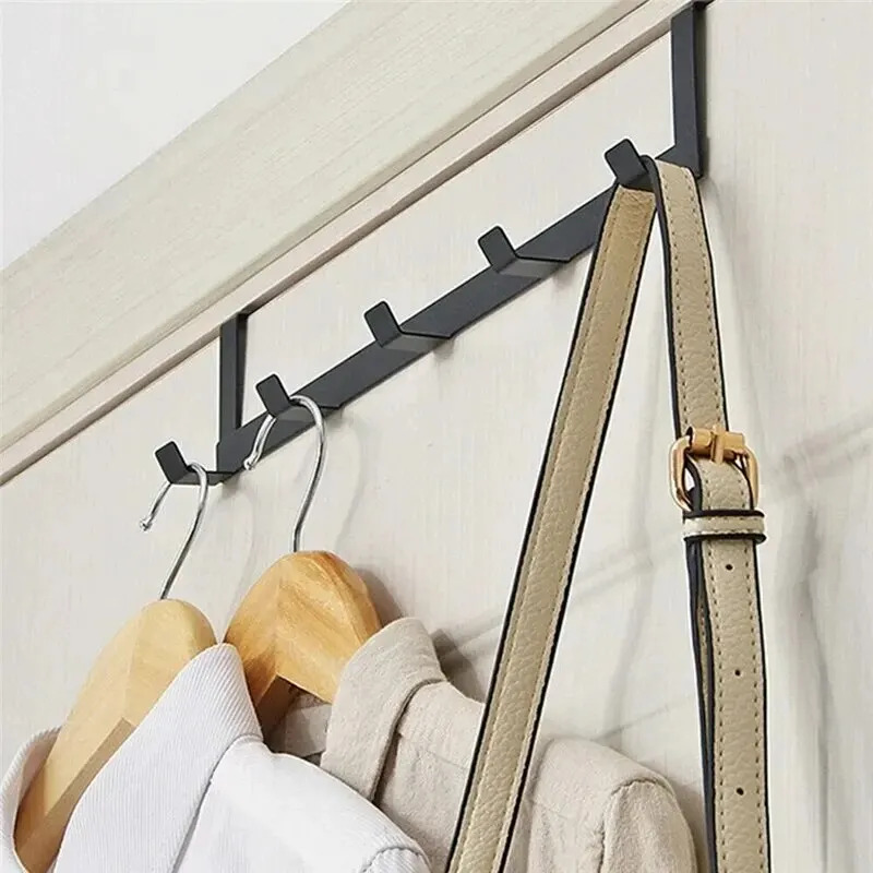 Móc trên Cửa 5 móc nhà tắm tổ chức Giá quần áo Áo hat khăn móc phụ kiện phòng tắm nhà bếp