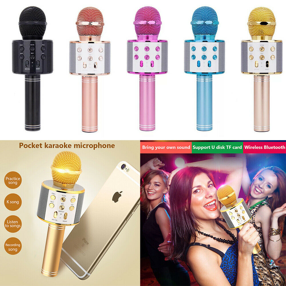 Micro Hát Karaoke Bluetooth Kèm Loa 858
