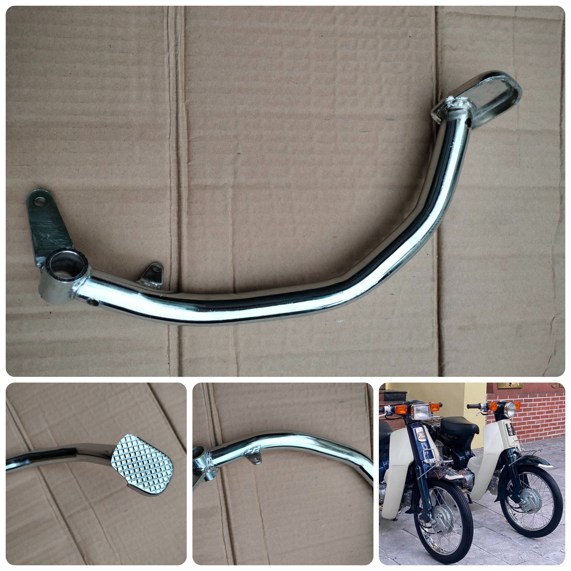 chân phanh xe honda cup custom