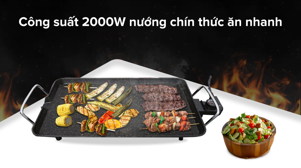 Bếp nướng điện kangaroo kg 699g 2000 w