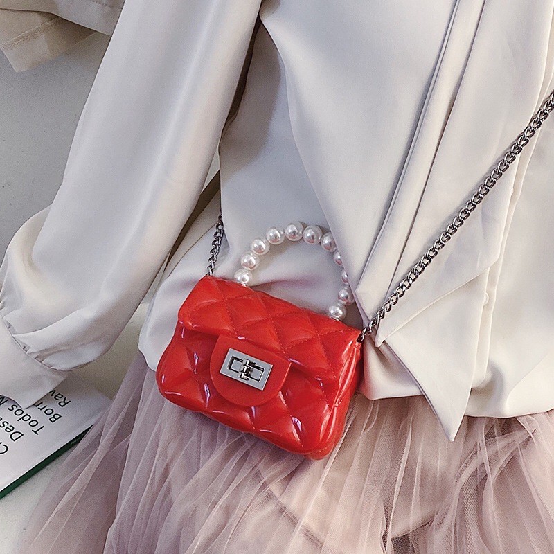 Túi Xách Mini Quai Ngọc Cho Bé Xinh Xắn Đáng Yêu Kute VG489