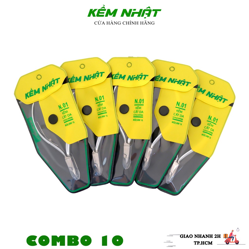 Combo 10 kềm cắt da vuông inox không rỉ sét | kềm nhật
