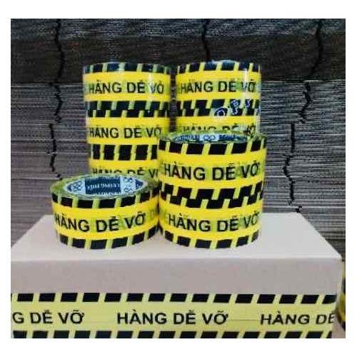 Băng dính hàng dễ vỡ 300g/cuộn lõi siêu mỏng 2.4mm