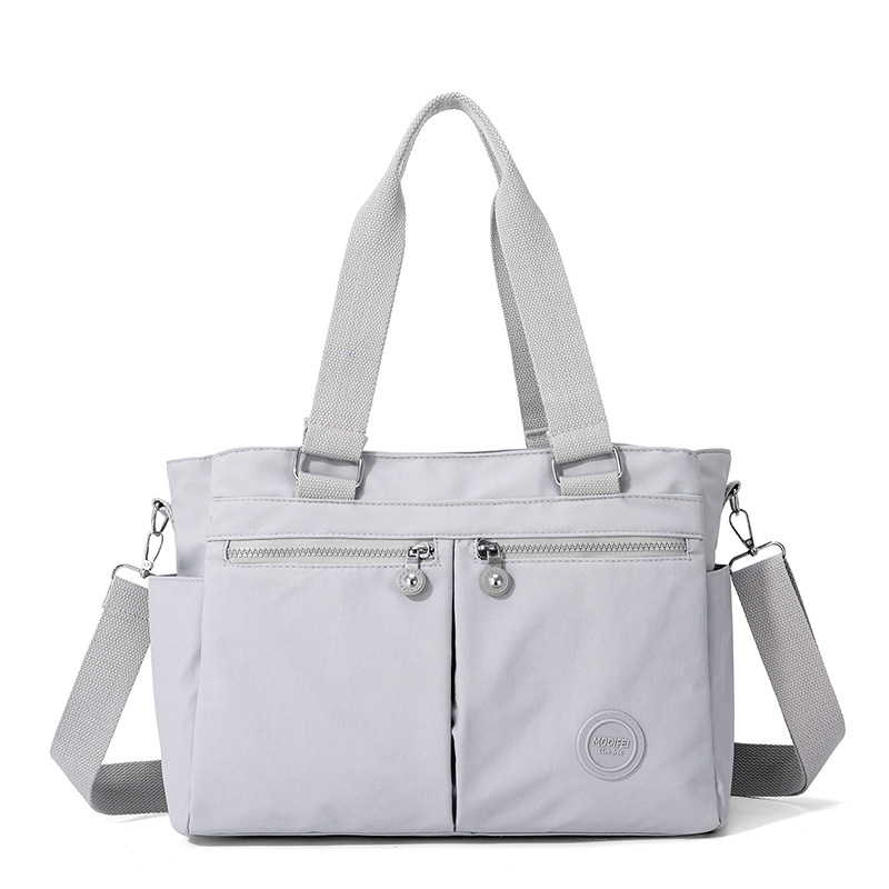 GStar Large Capacity Commuter Tote Bag Women's 2026 New Nylon Crossbody Cloth Bag Lightweight Casual Work Travel Shoulder Bag Simple Multi-layer Handbag Single Shoulder Slant Bag Ready Stock - 3