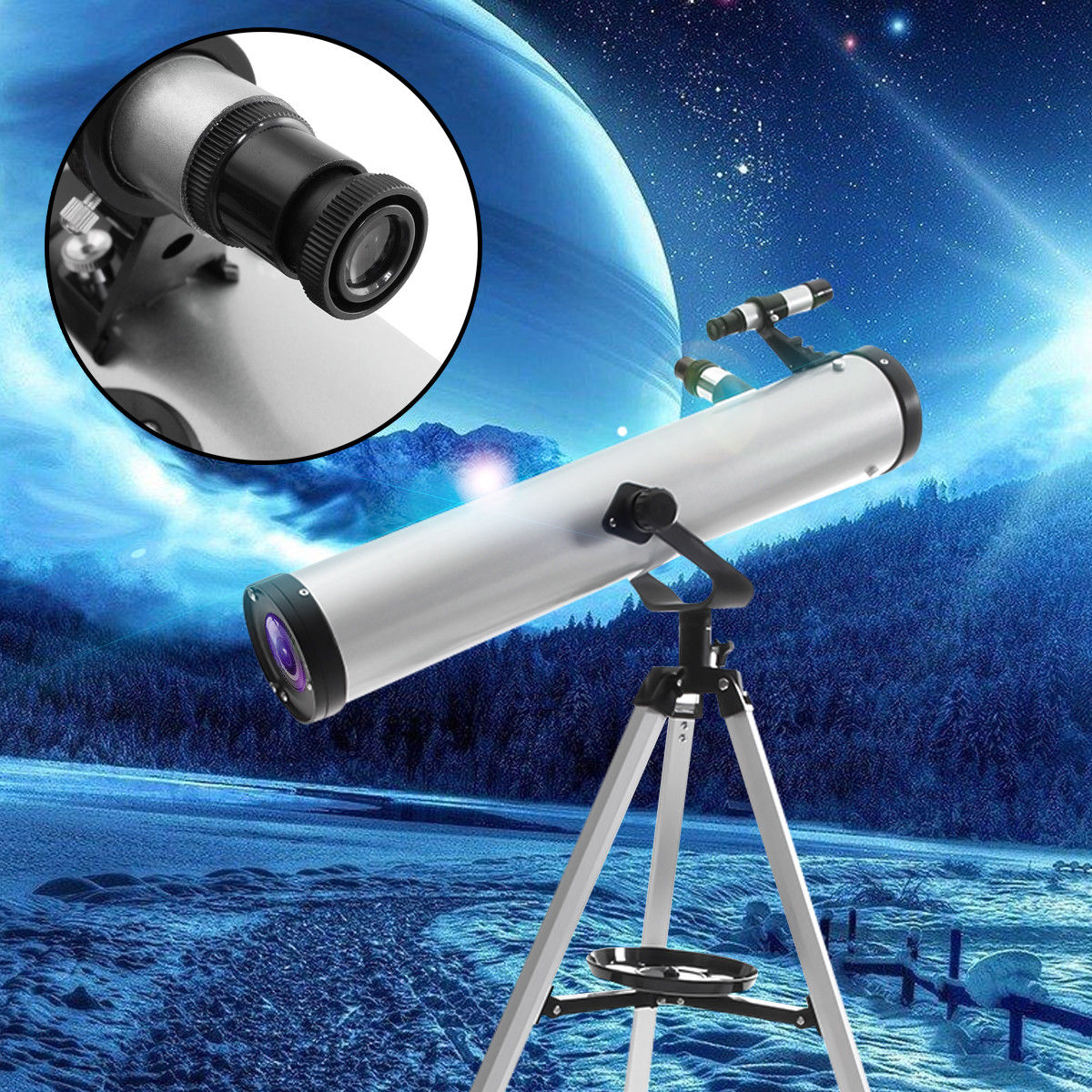 F70076M 525x kính thiên văn cao cấp , chuyên nghiệp, khám phá vũ trụ.