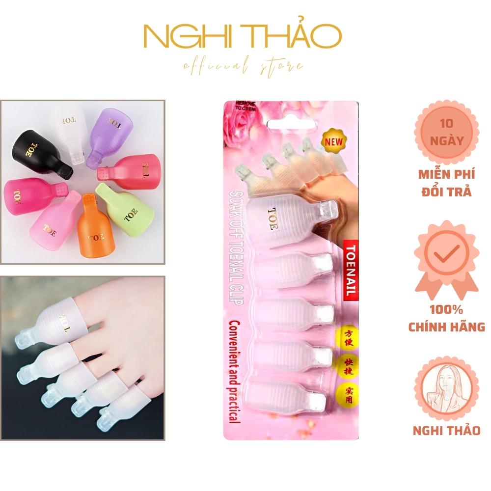 Kẹp ủ phá gel móng chân Nghi Thảo set 5 chiếc