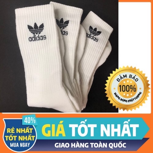 Tất thể thao cao cổ adidas -hang vxnk vớ thời trang nam nữ