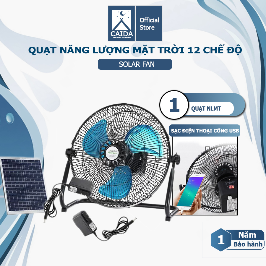 Quạt năng lượng mặt trời, Quạt sàn năng lượng mặt trời 12 chế độ gió SIÊU MÁT HOẠT ĐỘNG LIÊN TỤC TỚI 12H tặng bộ sạc điện đi kèm