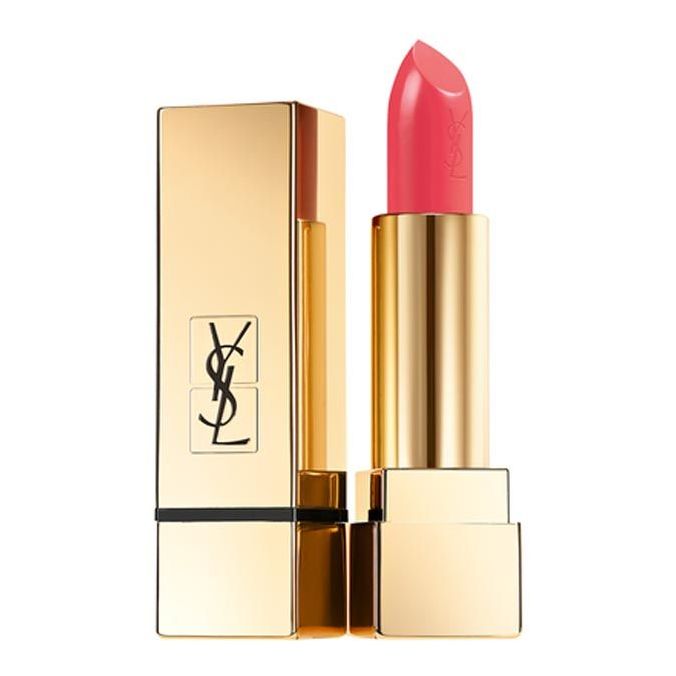 Son Y.S.L Rouge Pur Couture số 52 Rouge Rose màu hồng cam đào của Pháp thỏi fullsize 3.8gr