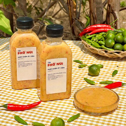 Combo Tê Tê - 2 Chai Muối Chấm Ớt Xiêm Tứ Vị - Tiệm Phố Núi