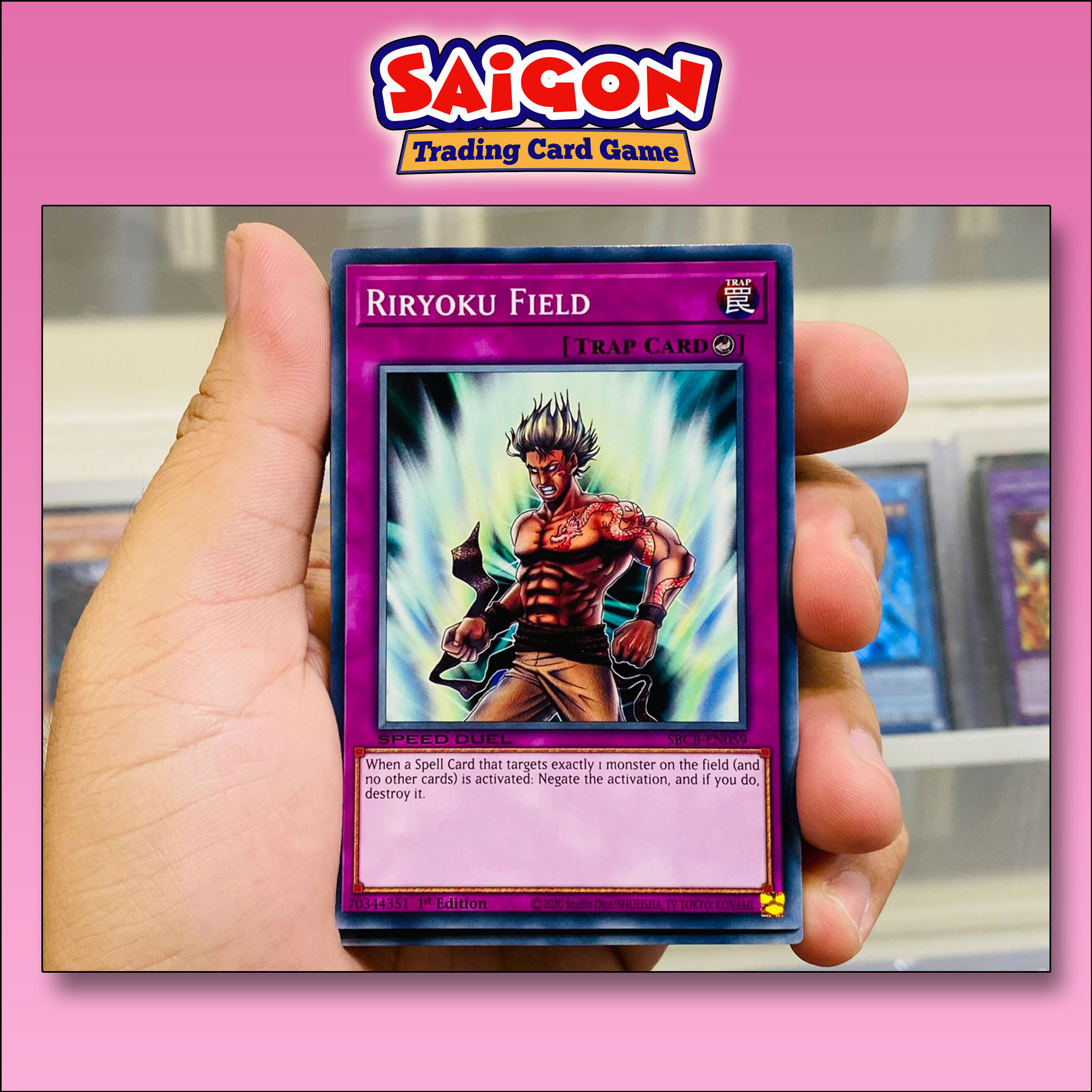 Thẻ bài yugioh mã sbcb-en059 - riryoku field - common - 1st edition