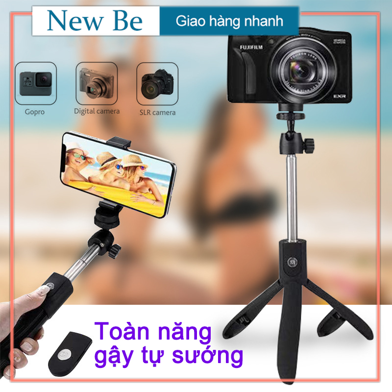 Gậy Chụp Hình Tự Sướng Bluetooth 3 Chân Đa Năng – Tripod – Chụp Hình Selfie - kèm tay điểu khiển Remote Bluetooth