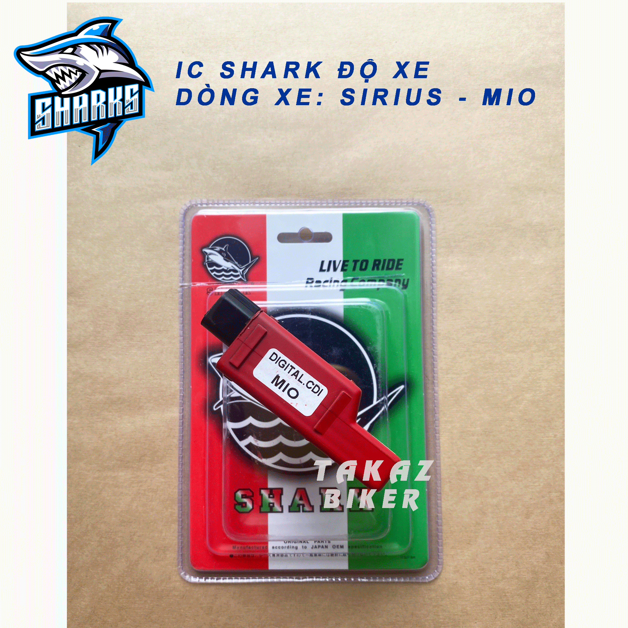 C SHARK ĐỘ MỞ TUA MÁY CỰC MẠNH SIRIUS Xăng Cơ – JUPITER V110CC Mio - ICSIRIUSSHARK