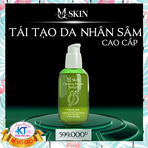 [Cam Kết Chính Hãng Mq skin] Serum Thay Da NHân Sâm MQ Skin Mẫu Vip Mới 80ML KHông Sưng, Không Đỏ,Se khít lỗ chân lông và đào thải chì corticoid các chất tẩy trên da do sài mỹ phẩm không rõ nguồn gốc