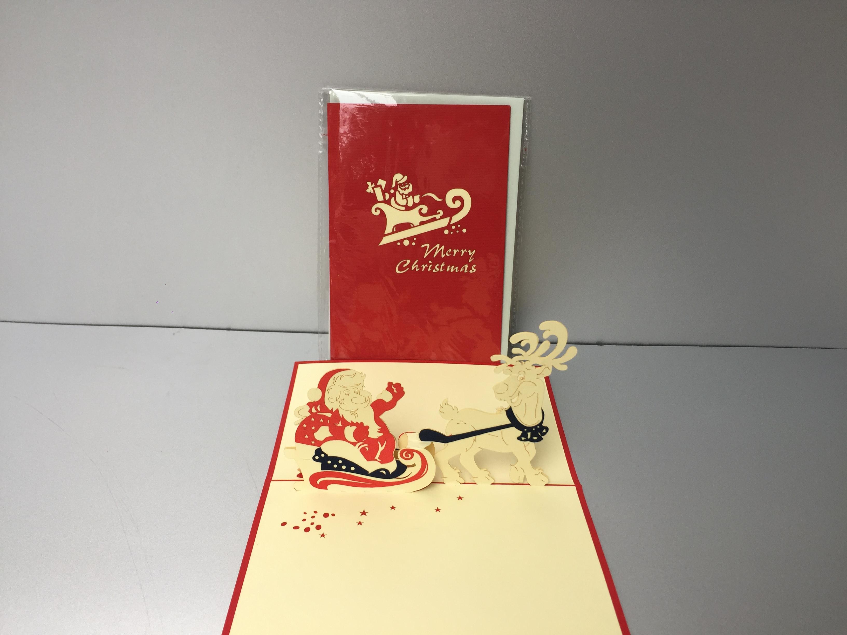 Santa 8 - noel - thiệp 3d
