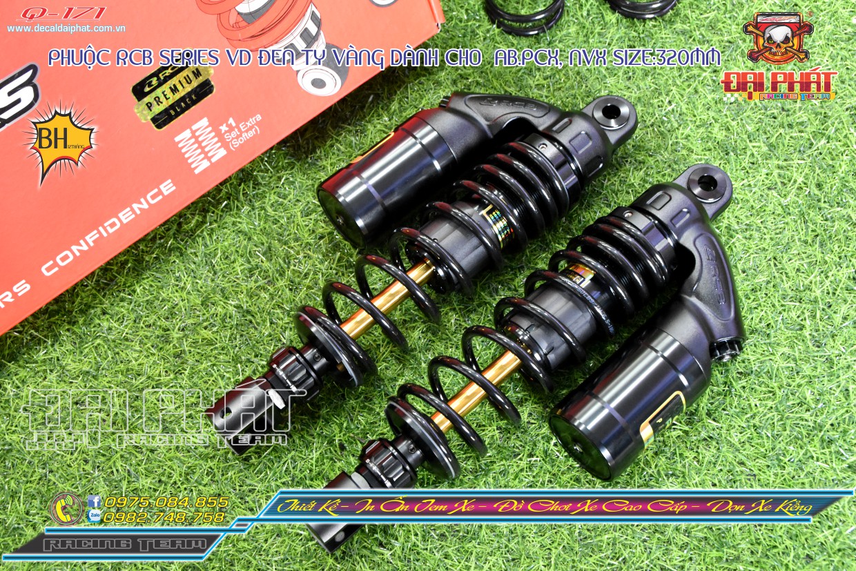 Phuộc rcb vd series size 320mm dành cho ab, pcx,nvx