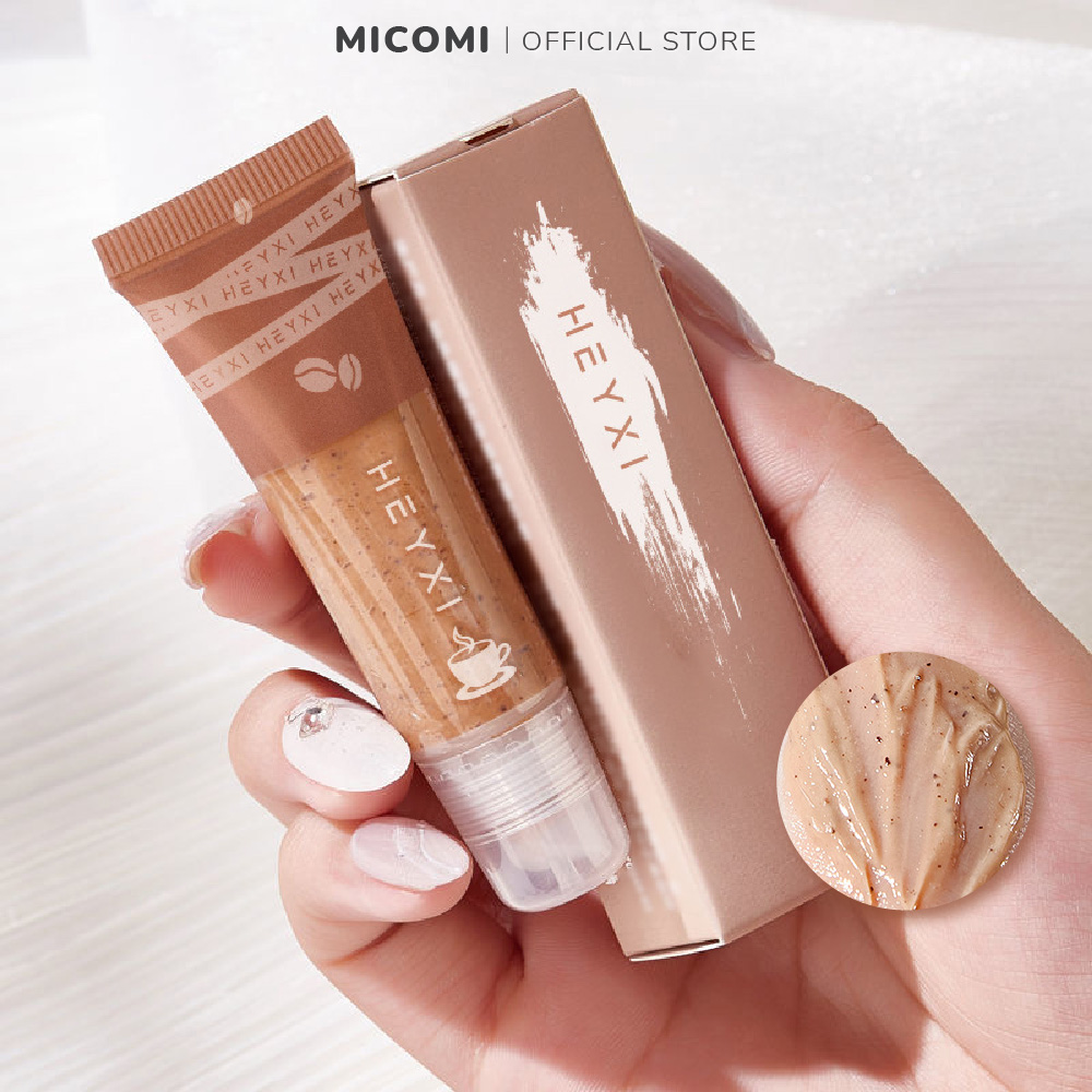 Tẩy Da Chết Môi Lip Scrub Hương Cà Phê Tẩy Tế Bào Chết Sạch Cặn Trang Điểm Dưỡng Ẩm Mềm Mịn Môi MICOMI Cosmetics