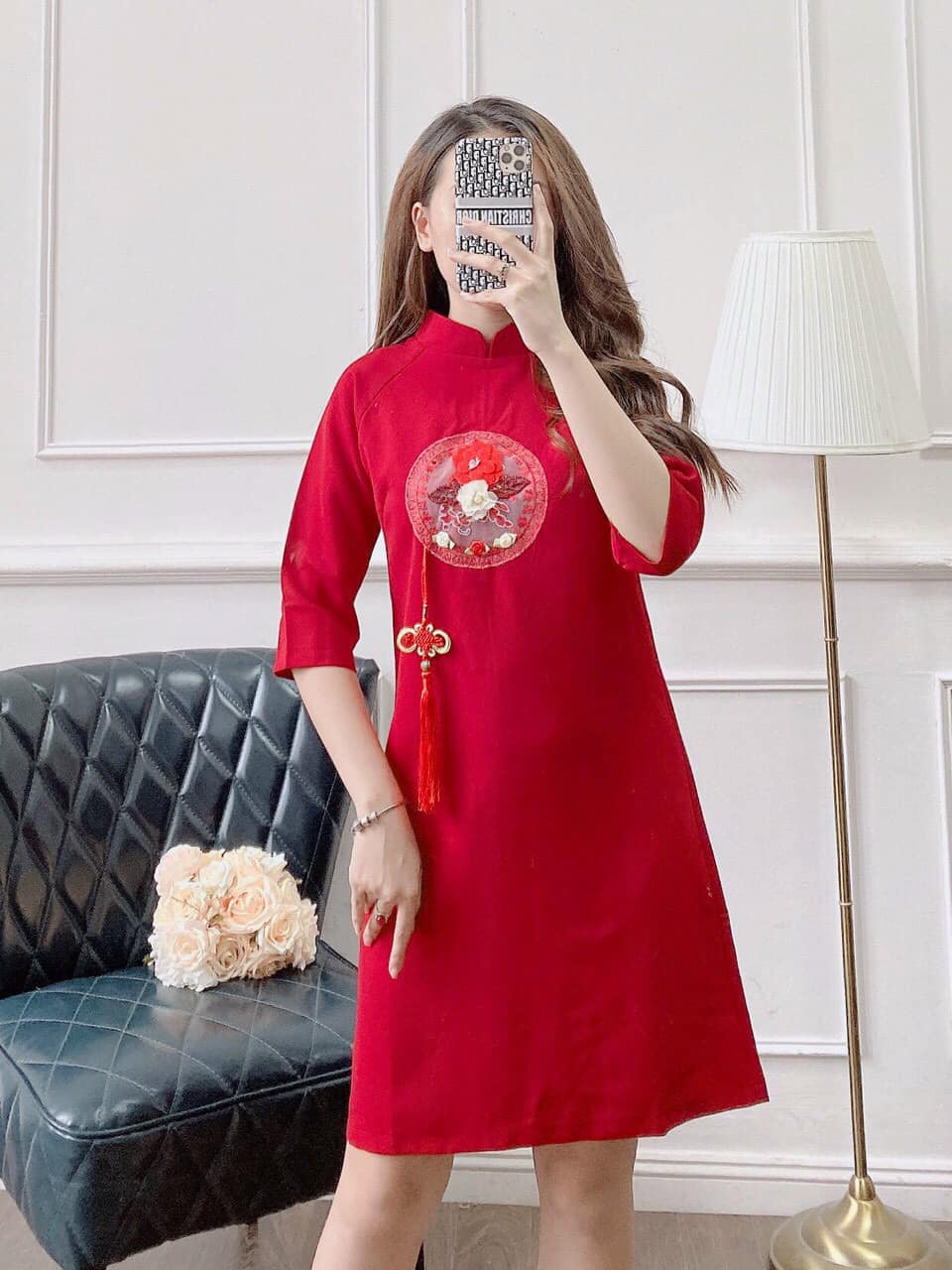 Váy Cách Tân Hình Mặc Tết [ ảnh thật ]