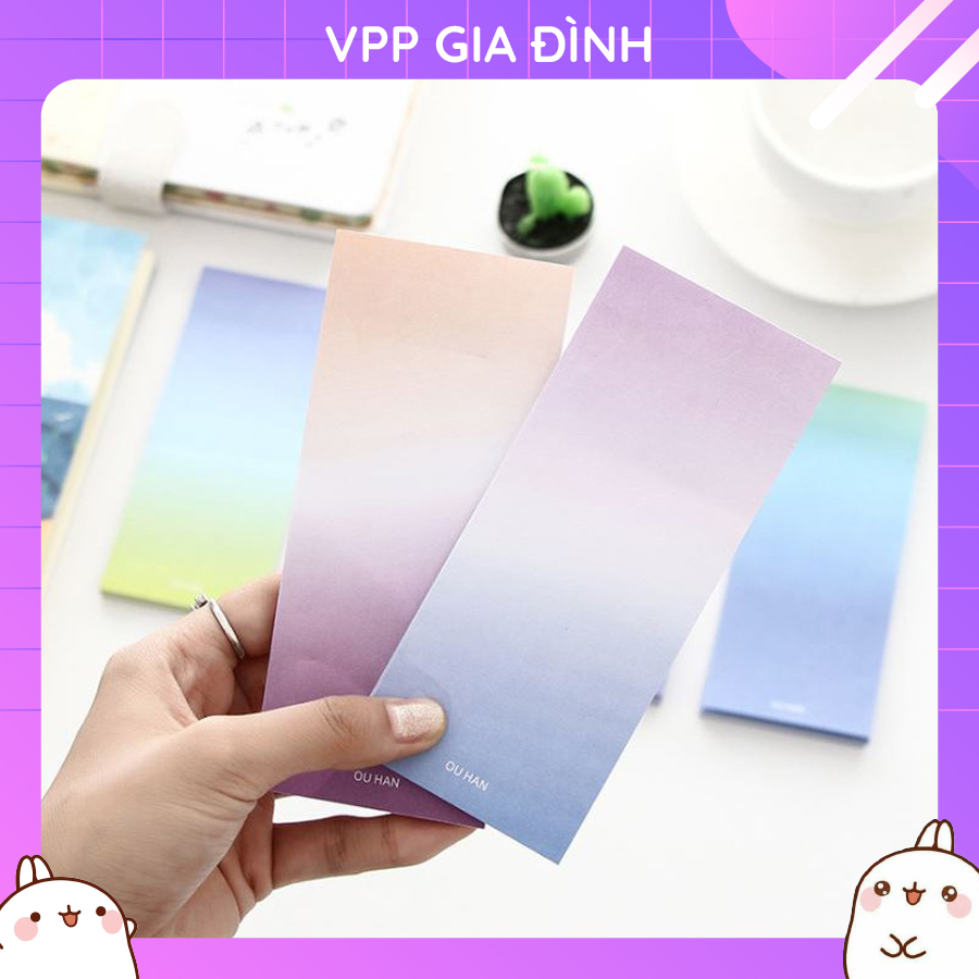 Giấy Ghi Chú Note Màu Pastel Nhiều Màu