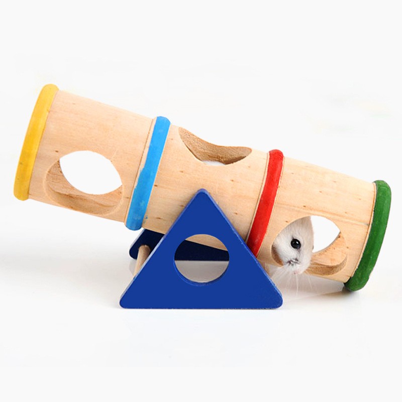 Ống chui gỗ bập bênh cho hamster