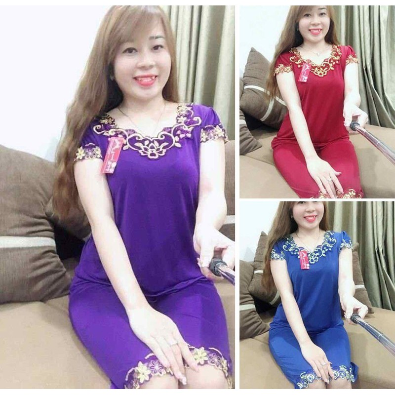 Bộ đồ lửng thun lạnh tay con mặc nhà