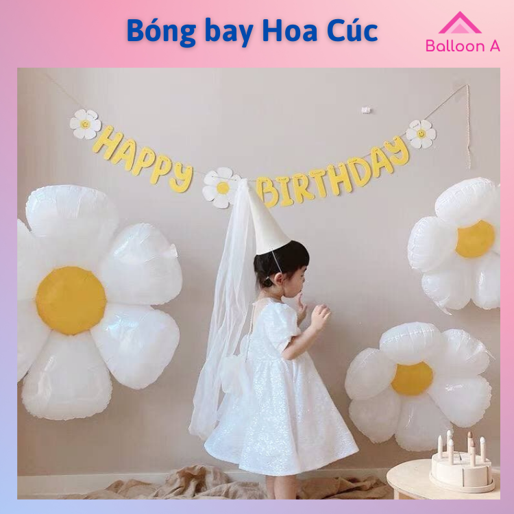 Bong bóng, bóng bay bông hoa size đại