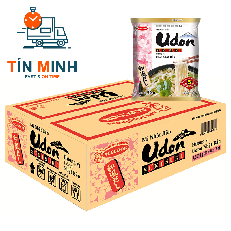 Mì nhật bản udon sưkisưki thùng 24 gói 75g - cty tm