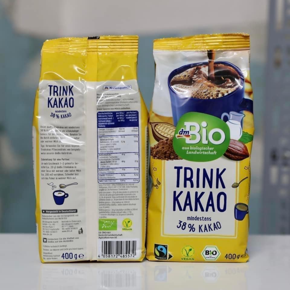 Kakao Trink kết hợp với socola thơm lừng, dòng sản phẩm Bio 100% hữu cơ