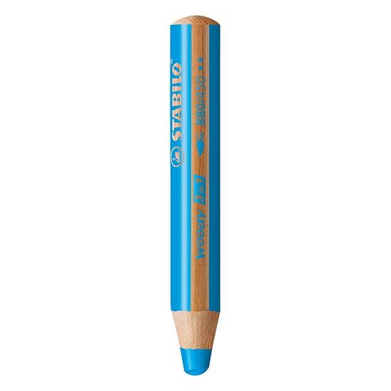 Bút chì màu stabilo woody 3 in 1 clk880-450 - xanh da trời