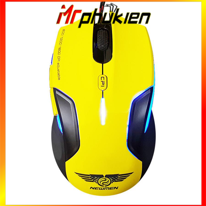 Chuột game newmen n500 plus vàng - mrcomputer