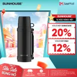 Phích giữ nhiệt đa năng 2.0L inox 304 Sunhouse KS-TH2000VB/KS-TH2000VI